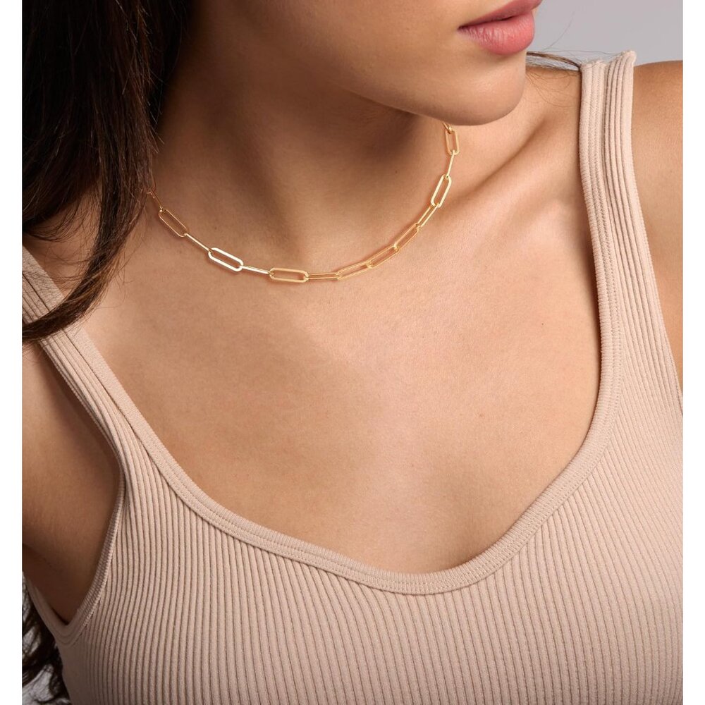 Adjustable Gold Layered Initial Necklace With Spa… - image 4